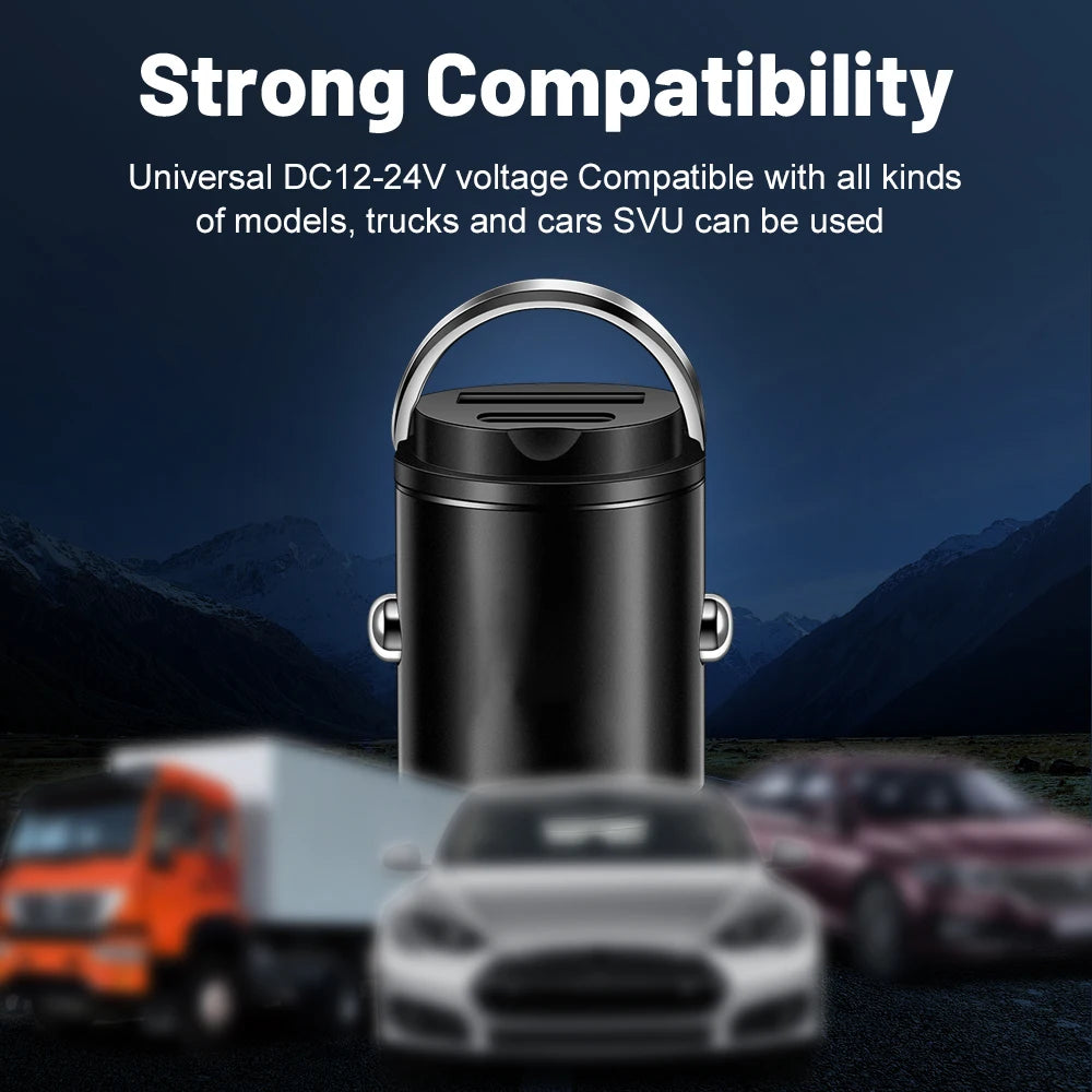 Car Electronics Charger - Universal Compatibility: Type C Super Fast Charging QC3.0