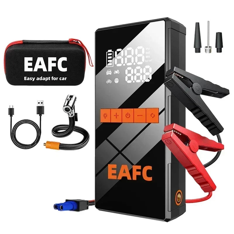 Portable Car Jump Starter With Air Compressor