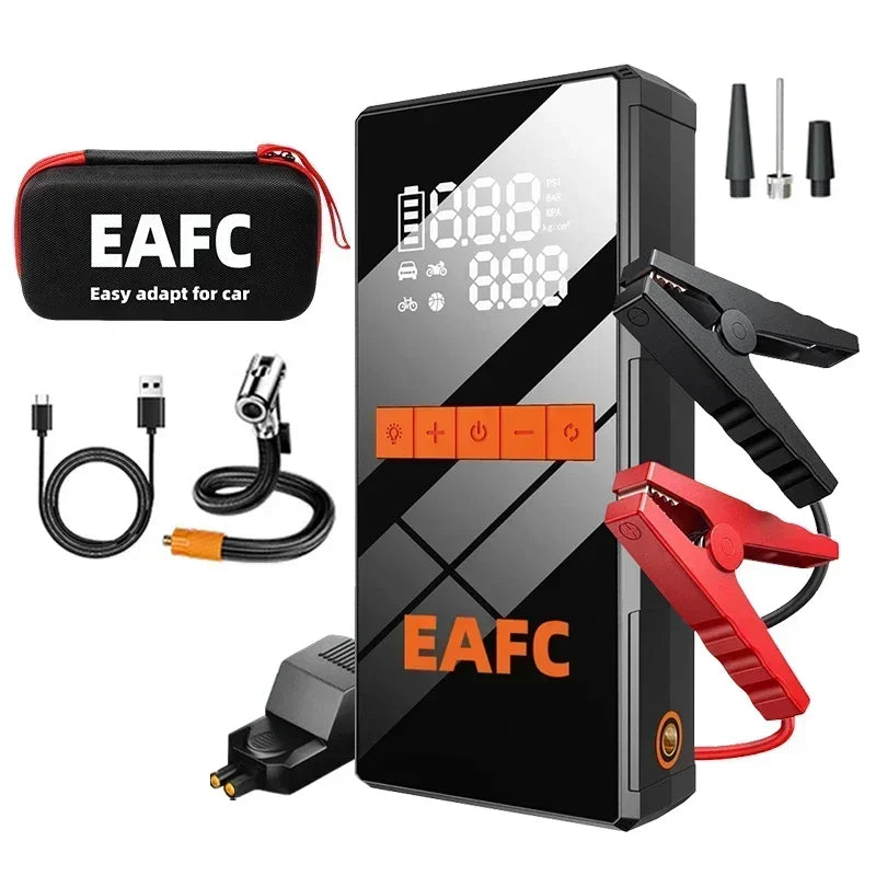 Portable Car Jump Starter With Air Compressor