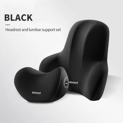 Car Cushion - Neck and Back Protection and Support with Breathable Memory Foam - Universal