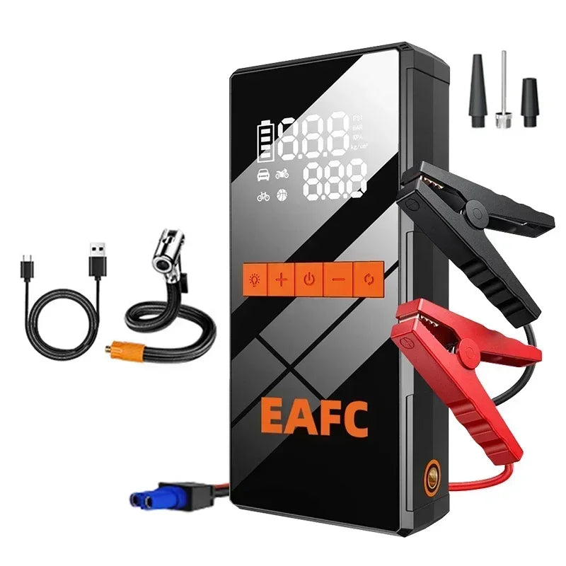 Portable Car Jump Starter With Air Compressor