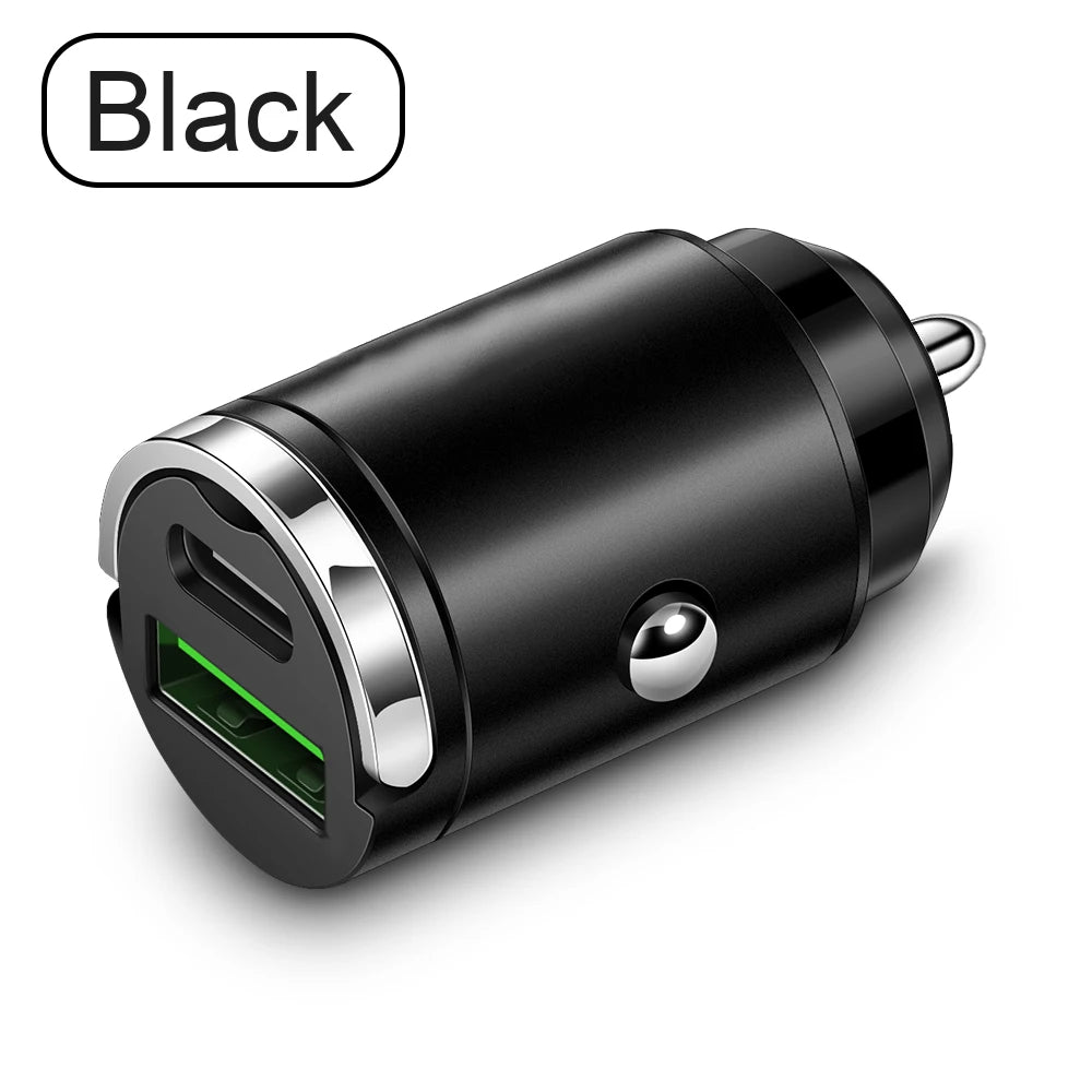 Car Electronics Charger - Universal Compatibility: Type C Super Fast Charging QC3.0